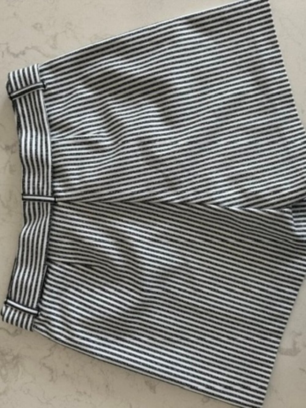 WHBM Tie Waist Striped Short - Picture 2 of 5